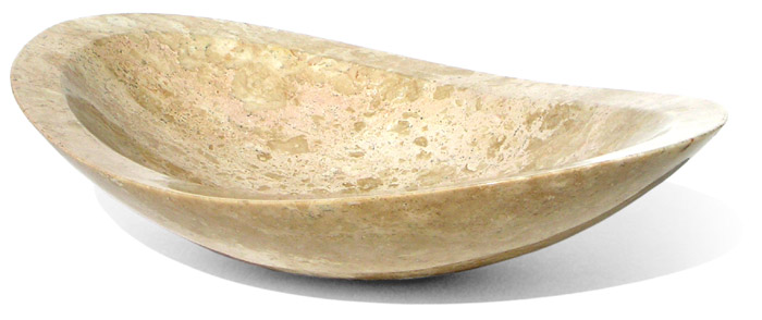 Oval - Natural Stone Vessel - 23.75