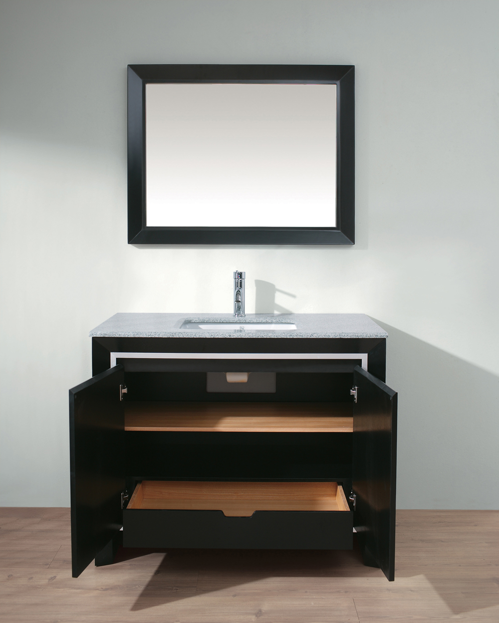 Bathroom Vanities Modena Espresso Vanity Set 42 Width Sesame Modena Espresso Vanity Set 42 Width Sesame Granite Top