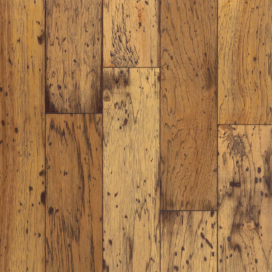 Kitchen Flooring Distressed Hardwood Hickory Antique Natural