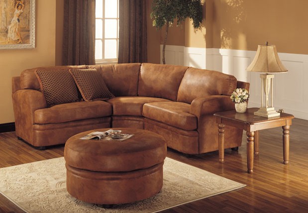 Sofa Sets Montrose Brown Wrangler Sectional Microfibre Sofa Set