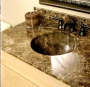 Round - Stone Undermount w Overflow - 15.75